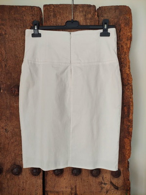 Vintage Y2K high waisted lace up corset skirt like new, white, size S