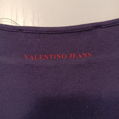 Valentino Jeans women's short-sleeve blouse like new, dark blue