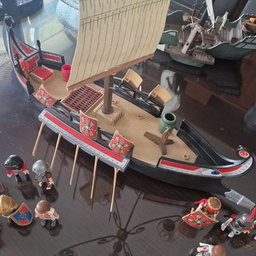 Playmobil figures and ship like new