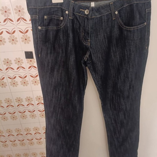 Women's low-rise jeans like new, size 44, dark blue