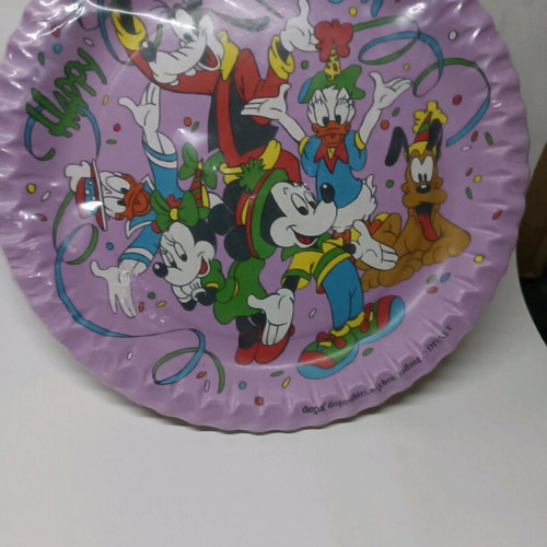 Disney party plates set of 10, 23 cm, new, reusable paper