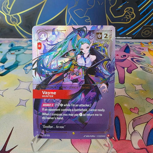 Vayne Hunter Spiritforged Riftbound card new condition