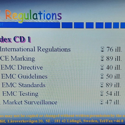 CDs for EMC technology and regulations new, set of 2