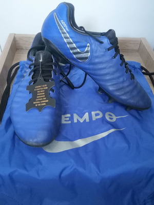 Nike Tiempo Legend 7 Elite FG football shoes used, size 42, blue