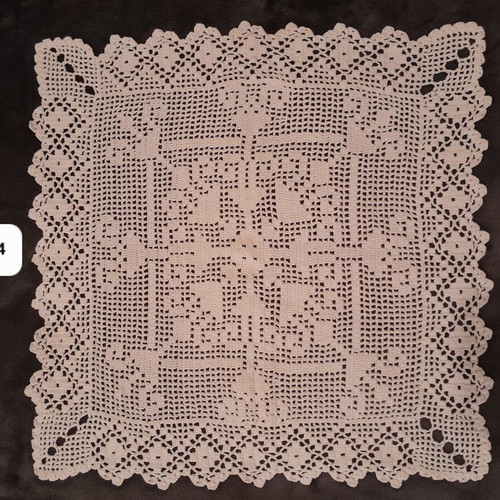 Crochet doily white like new