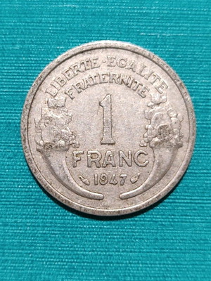 1 Franc Coin France 1947 in good condition