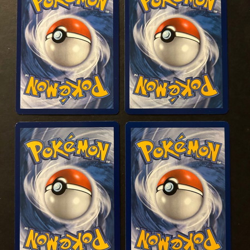 Pokémon cards used, pack of 4 Eevee Umbreon Espeon