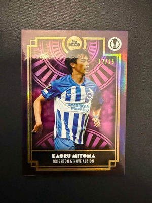 Topps Deco UEFA Club Competition 2023/24 Kaoru Mitoma Purple Parallel /25