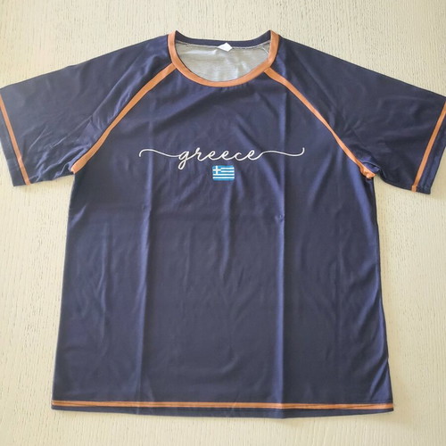 Men's blue t-shirt with Greece logo L like new
