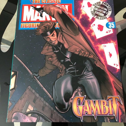Marvel Classic Figurines Magazine 35 Gambit like new, Eaglemoss in English