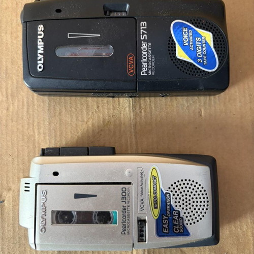 Journalist Cassette Recorders used, set of 2