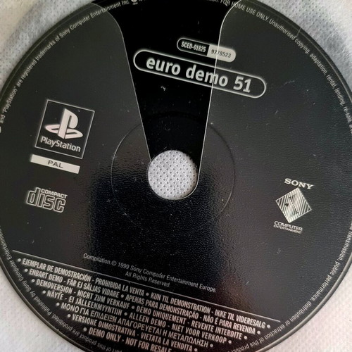 Playstation 1 demo used, pack of 10 Euro