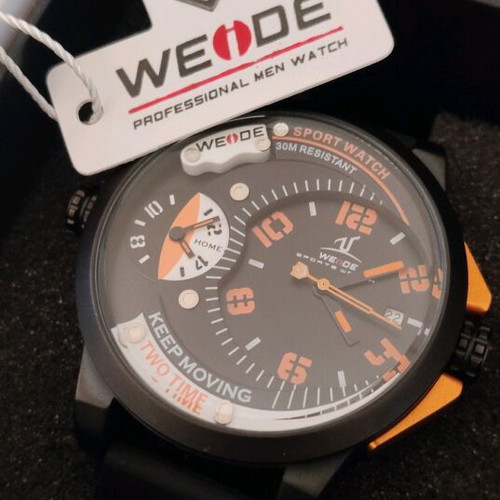 Weide watch new, black and orange