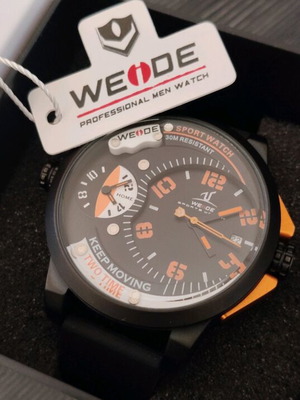 Weide watch new, black and orange