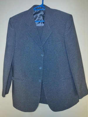 Yiannis men's suit set (jacket & trousers), dark grey, size XL