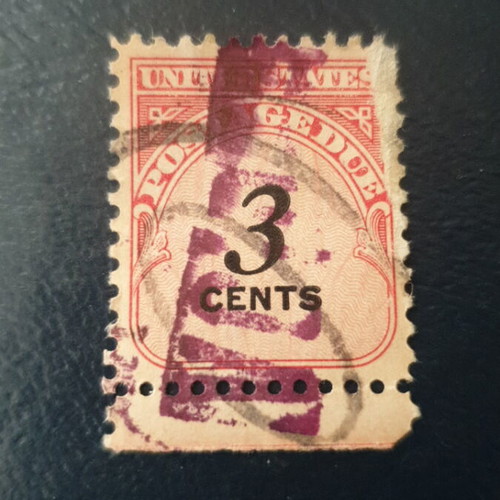 1959 US postage due stamps used, set of 6