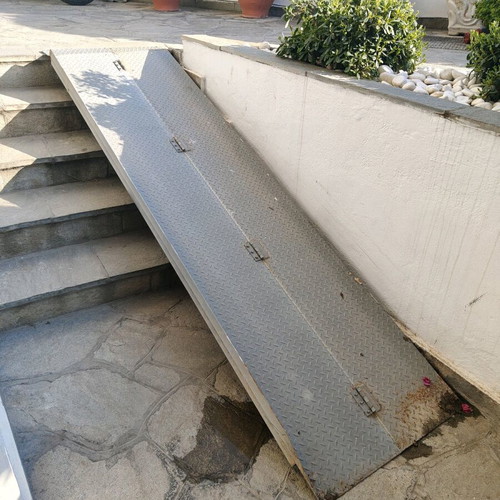 Folding iron loading ramp like new