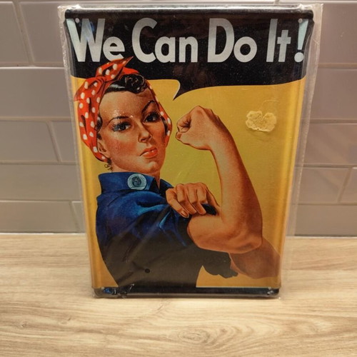 Aluminium decorative plaque “We Can Do It!”