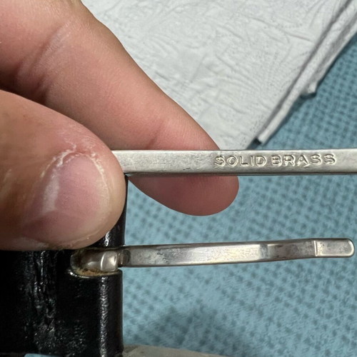 Black belt used 105 solid brass