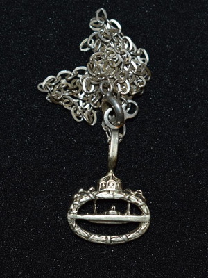 Silver U-Boat German Navy pendant used, silver 800