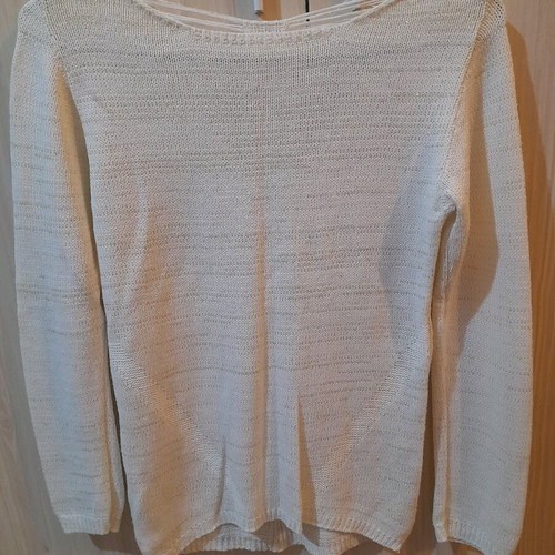 Women's blouse with buttons on back like new, white, size S