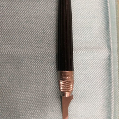 Rare utility knife used from 1950 with three attachments and case