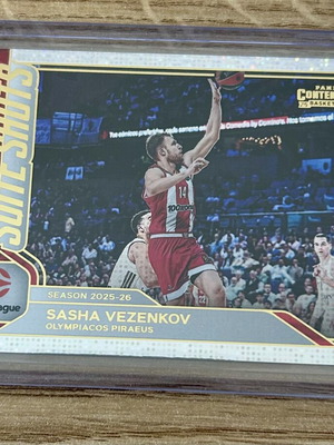 Sasha Vezenkov Olympiacos Panini Euroleague Suite Shots 2025-26 card