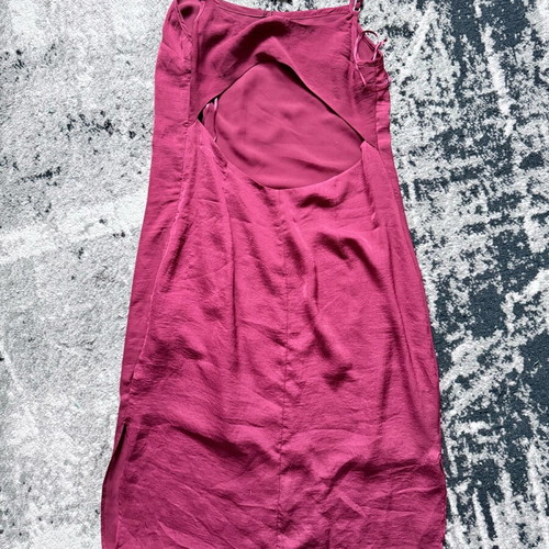 Bershka classic dress red new size M