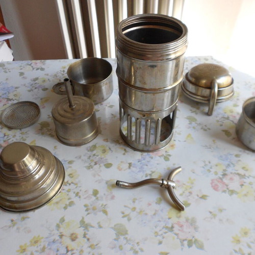 Old Italian coffee maker used