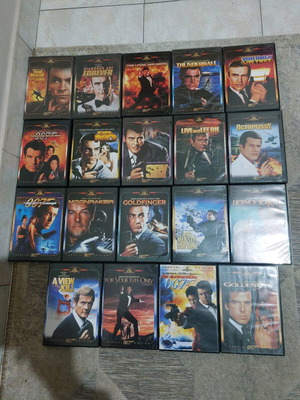 Ταινίες James Bond DVD μεταχειρισμένες, πακέτο 19 με ελληνικούς υπότιτλους