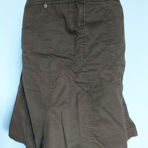 Esprit brown denim skirt like new, sizes M/L, asymmetrical summer style
