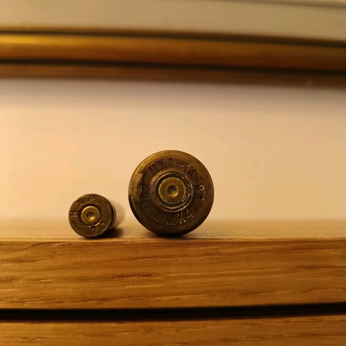 Brass casings used, set of 2 pieces