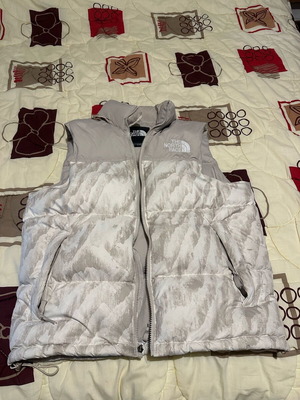 North Face Nutpse Vest size Large like new, beige