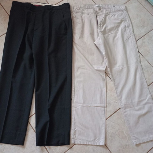 Men's pants like new, pack of 4, black and gray