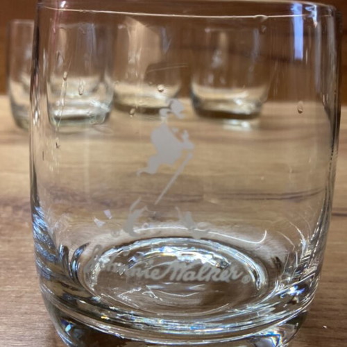 Johnnie Walker whiskey glass set of 5 new