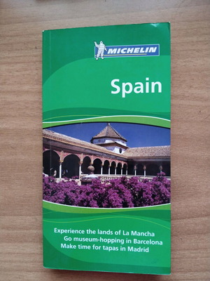 Michelin Spain travel guide like new, English