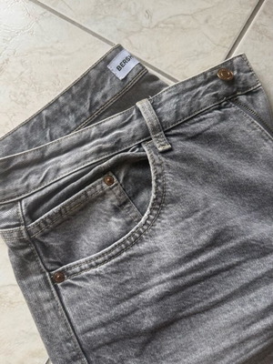 Bershka women's grey denim pants like new, size L