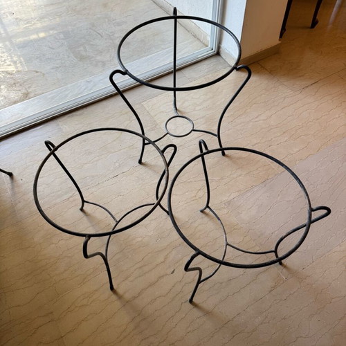 Metal plant pot stands used, various sizes