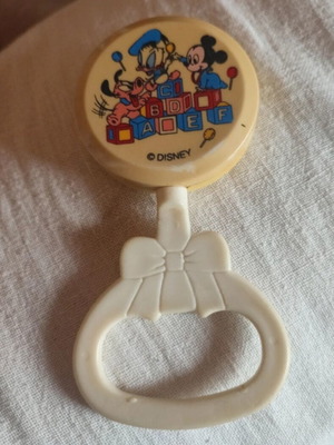 Disney rattle used, vintage collectible baby toy
