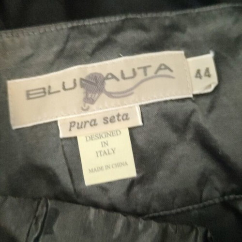 Vintage skirt 100% silk Made in Italy like new, silver
