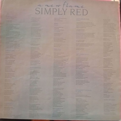 Simply Red A New Flame vinyl record, R&B / Soul