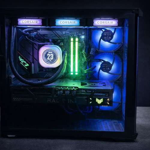 Gaming Desktop PC Ryzen 7 9800X3D with 32GB DDR5 and Radeon RX 9070 XT new