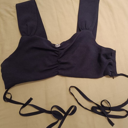 Zara top like new, black, size L