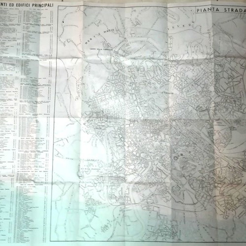 Map 500 Monuments of Rome used, foldable