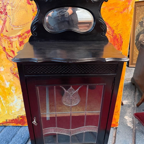 Art Nouveau vitrina like new 58x37x112 cm