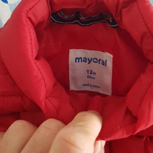 Mayoral sleeveless puffer jacket like new for baby up to 80cm or 12 months