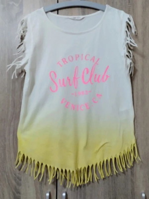 H&M fringed beach top used, size 164 cm, summer outfit