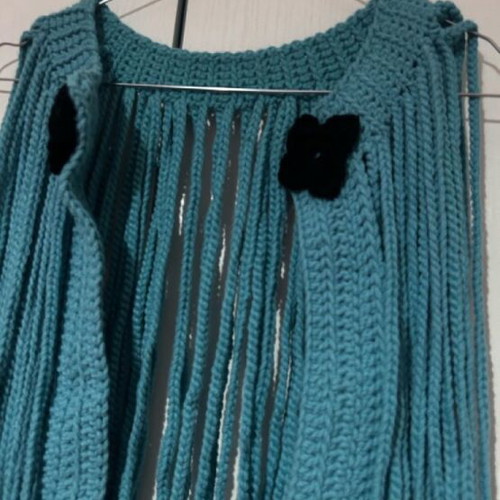 Knitted cardigan new, blue
