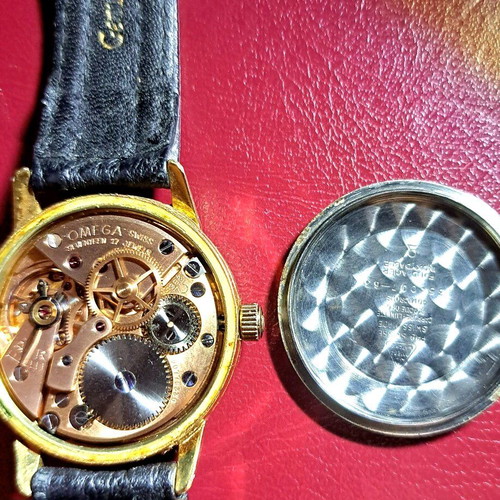 Omega Seamaster 30 wristwatch, gold plated, men's, 33mm