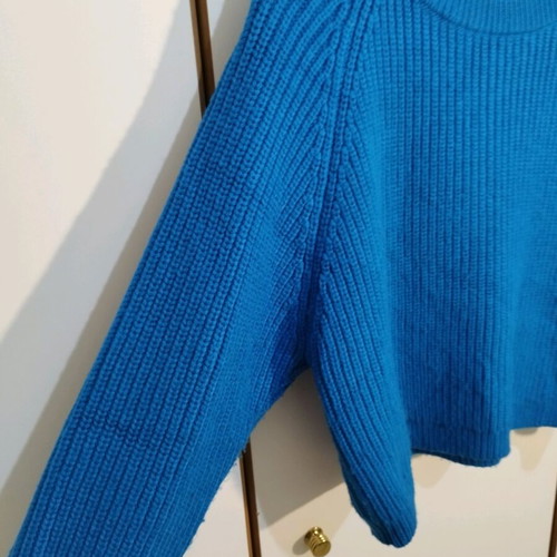 Zara knitted sweater blue like new, size XL